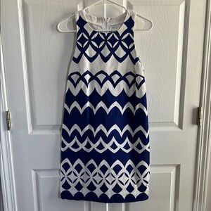 Crown and Ivy Geometric Print Dress